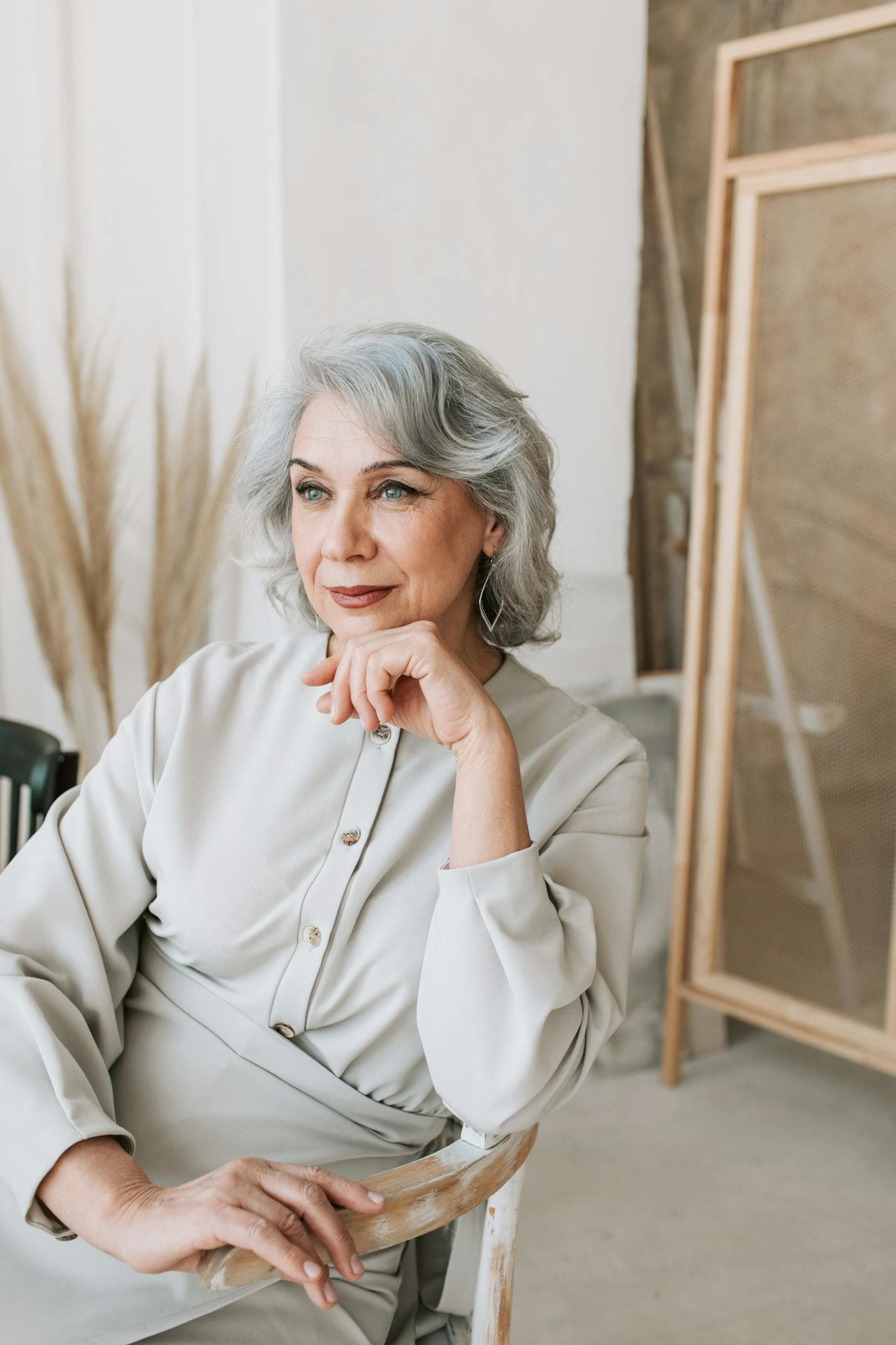 Elegant mature woman portrait